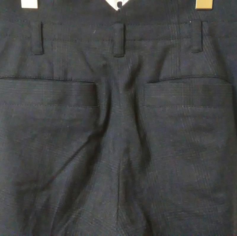 ドゥウ゛ィネット DEVINETTE パンツ スラックス 1 チェック 黒 / ブラック / レディース USED 古着 中古 10013199