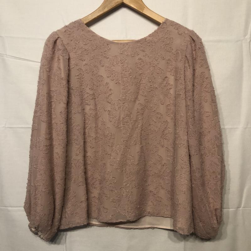 エンネア Ennea シャツ、ブラウス 長袖 M 花柄 桃 / ピンク / レディース USED 古着 中古 10013249