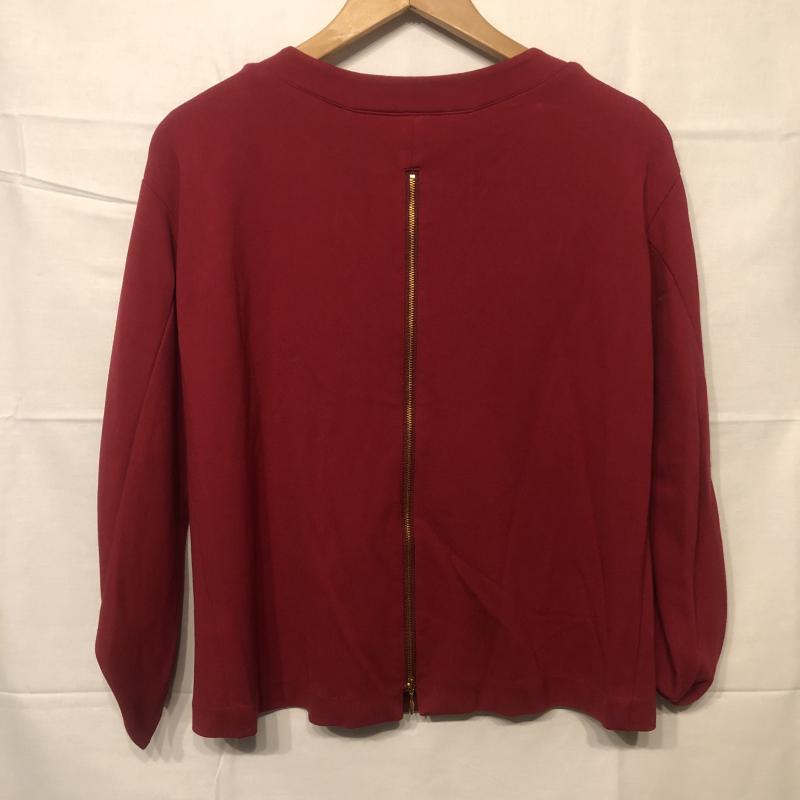 エンネア Ennea シャツ、ブラウス 長袖 36 無地 赤 / レッド / レディース USED 古着 中古 10013251