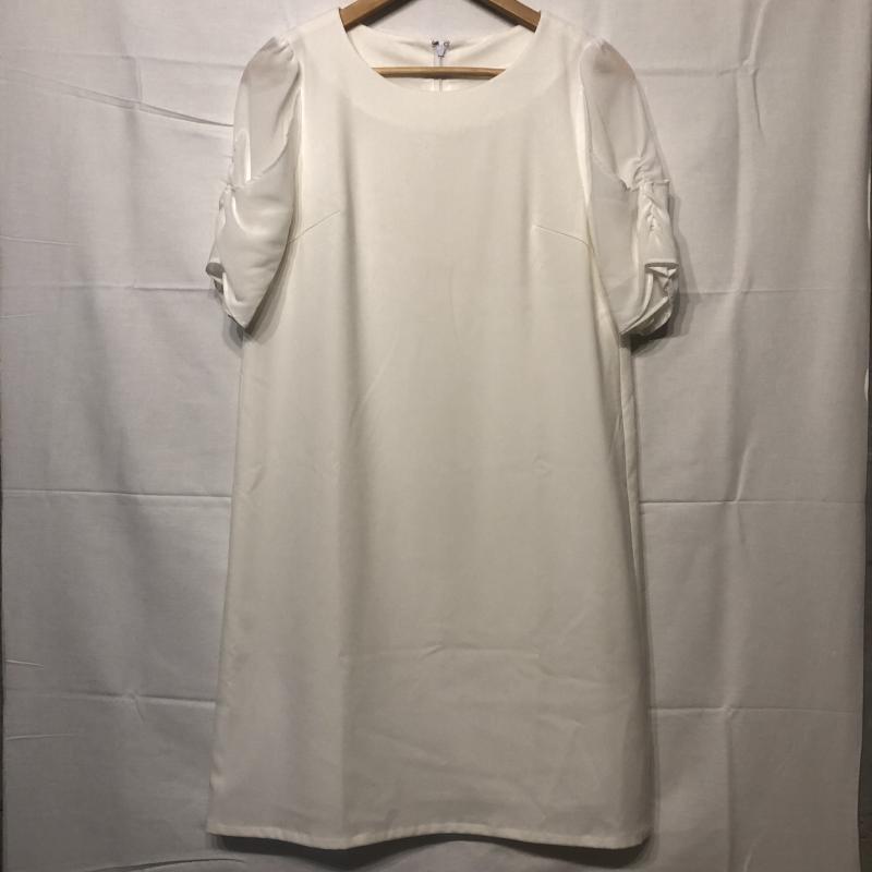 エンネア Ennea ワンピース ひざ丈スカート 38 無地 白 / ホワイト / レディース USED 古着 中古 10013254