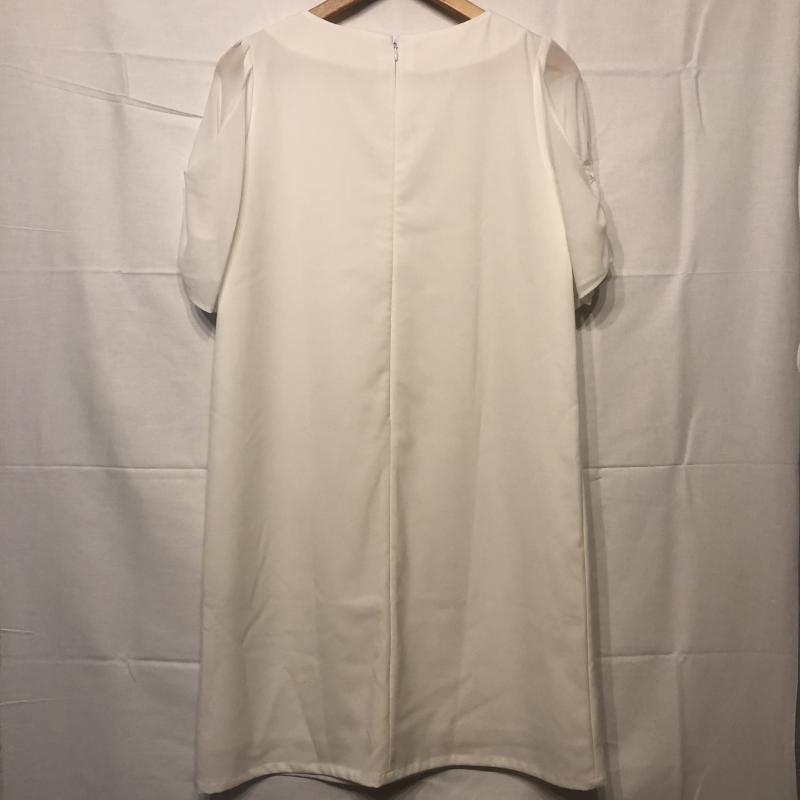 エンネア Ennea ワンピース ひざ丈スカート 38 無地 白 / ホワイト / レディース USED 古着 中古 10013254