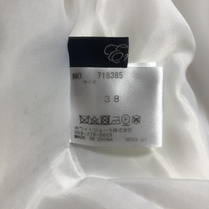 エンネア Ennea ワンピース ひざ丈スカート 38 無地 白 / ホワイト / レディース USED 古着 中古 10013254