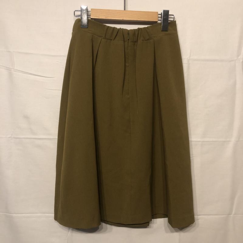 エンネア Ennea スカート ひざ丈スカート 36 無地 緑 / グリーン / レディース USED 古着 中古 10013256
