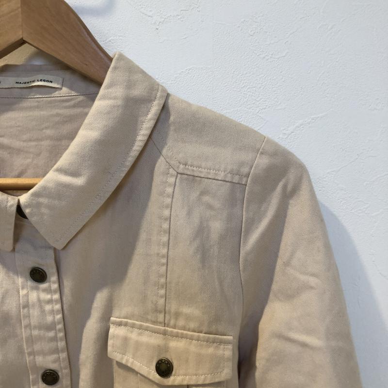 マジェスティックレゴン MAJESTIC LEGON シャツ、ブラウス 長袖 FREE 無地 ベージュ / ベージュ / レディース USED 古着 中古 10013271