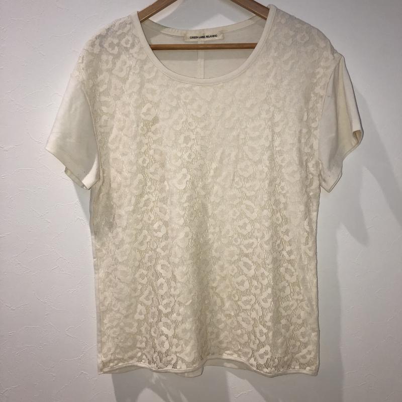 グリーンレーベルリラクシング green label relaxing カットソー 半袖 無地 ベージュ / ベージュ / レディース USED 古着 中古 10013283