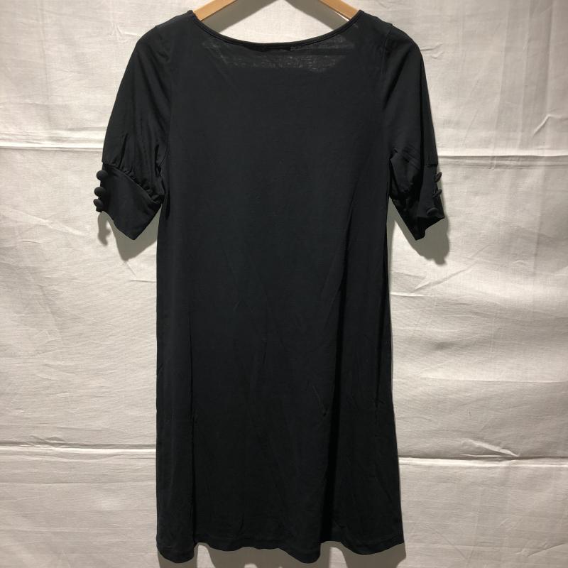 イエナ IENA チュニック 半袖 無地 黒 / ブラック / レディース USED 古着 中古 10013296