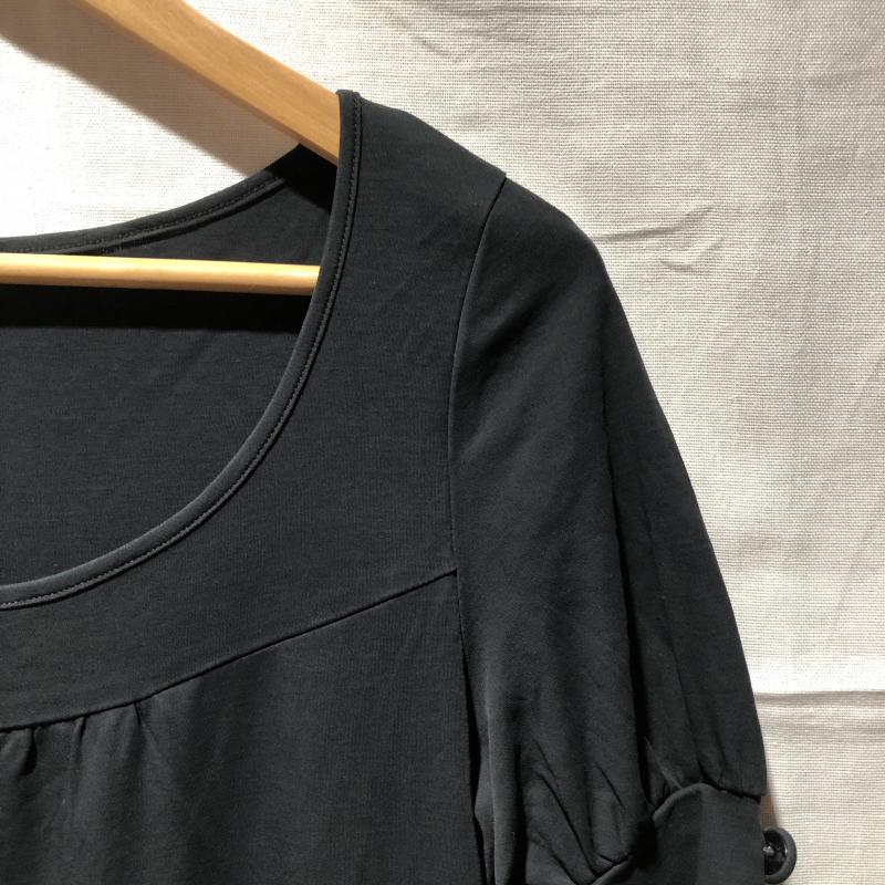 イエナ IENA チュニック 半袖 無地 黒 / ブラック / レディース USED 古着 中古 10013296
