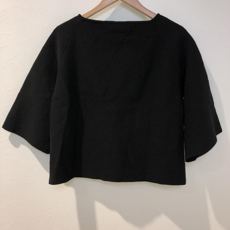ローフ loaf カットソー 七分袖 1 無地 黒 / ブラック / レディース USED 古着 中古 10013304