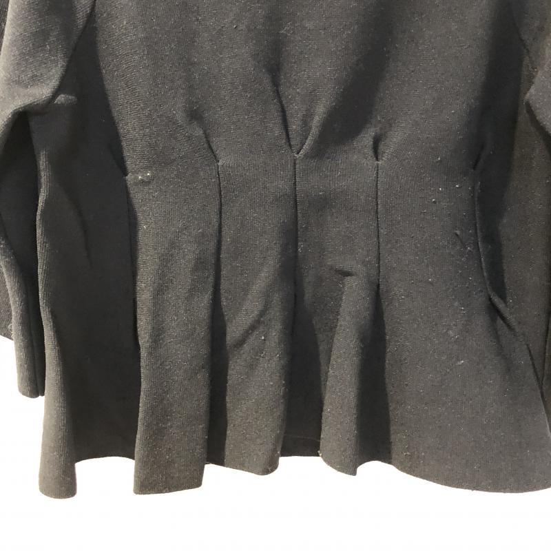 ローフ loaf カットソー 七分袖 1 無地 黒 / ブラック / レディース USED 古着 中古 10013304