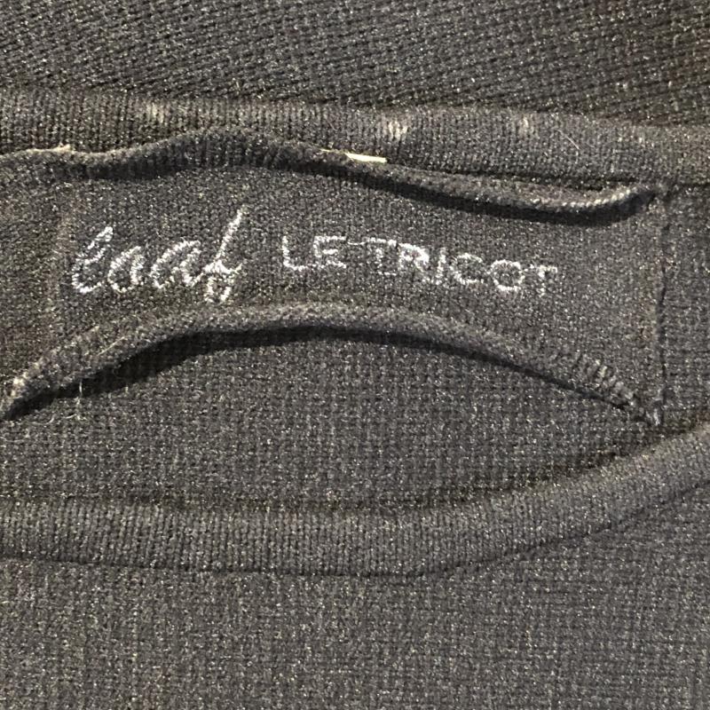 ローフ loaf カットソー 七分袖 1 無地 黒 / ブラック / レディース USED 古着 中古 10013304