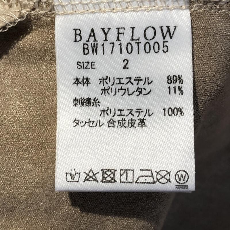 ベイフロー BAYFLOW シャツ、ブラウス 長袖 2 無地 ベージュ / ベージュ / レディース USED 古着 中古 10013315