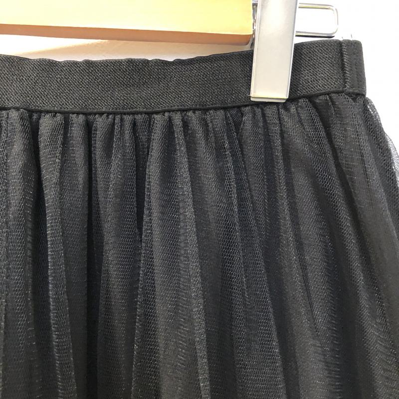 シャンブルドゥシャーム chambre de charme スカート ひざ丈スカート FREE 無地 黒 / ブラック / レディース USED 古着 中古 10013324