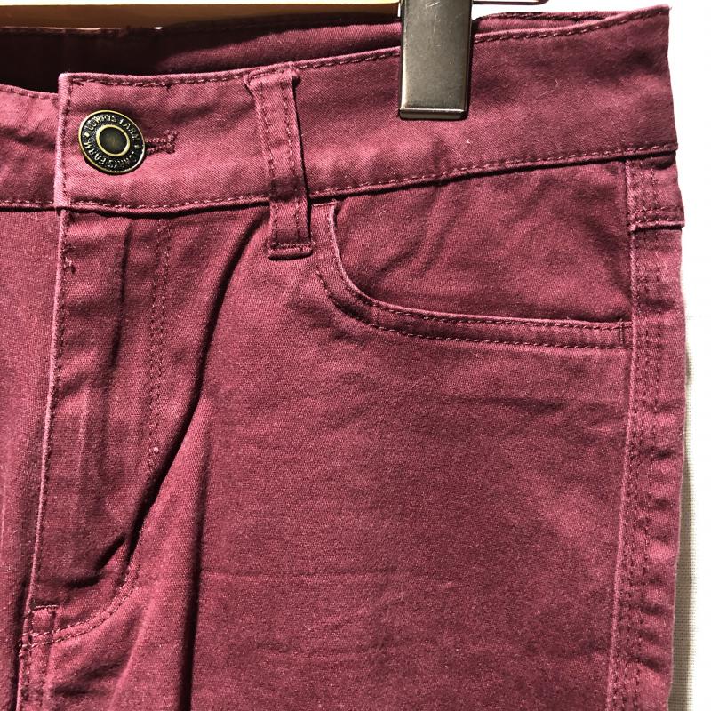ローリーズファーム LOWRYS FARM パンツ スラックス S 無地 茶 / ブラウン / レディース USED 古着 中古 10013336