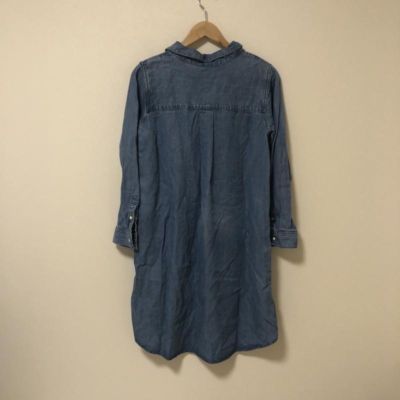 イエナスローブ IENA SLOBE ワンピース ひざ丈スカート 無地 青 / ブルー / レディース USED 古着 中古 10013339