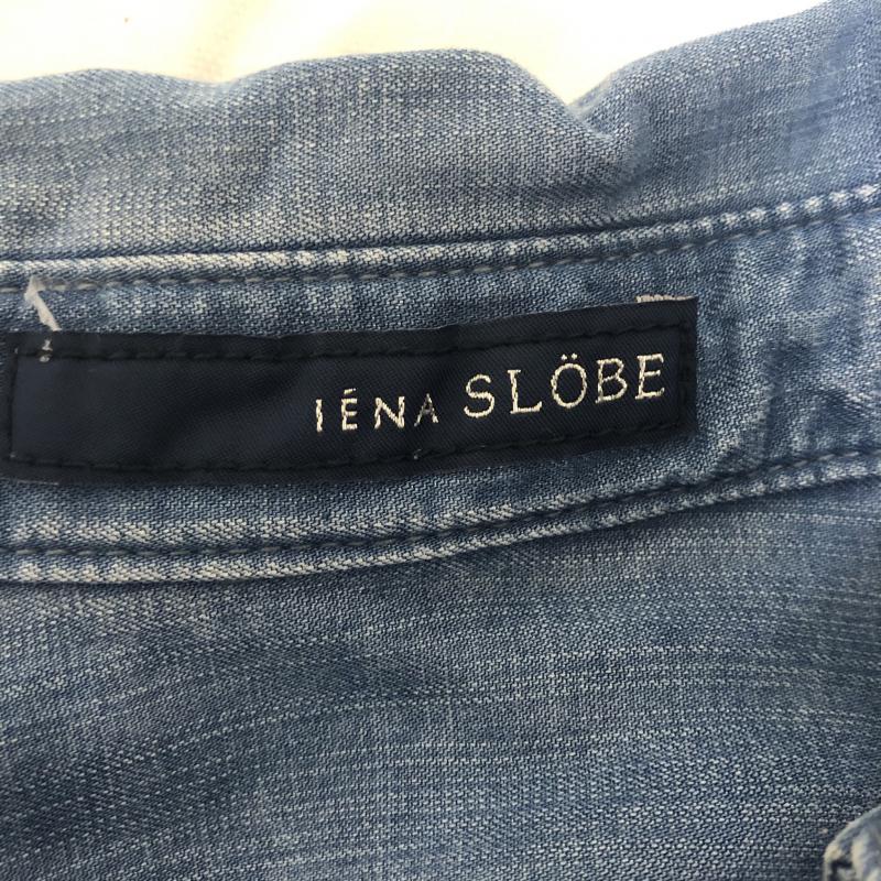 イエナスローブ IENA SLOBE ワンピース ひざ丈スカート 無地 青 / ブルー / レディース USED 古着 中古 10013339