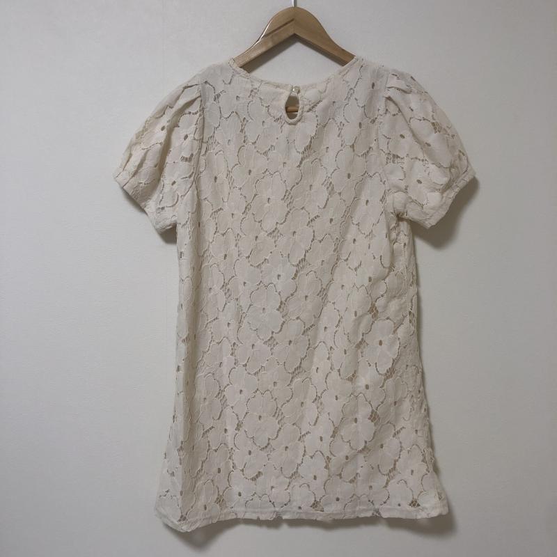 グローブ grove ワンピース ミニスカート M 総柄 X 白 / ホワイト / レディース USED 古着 中古 10013341