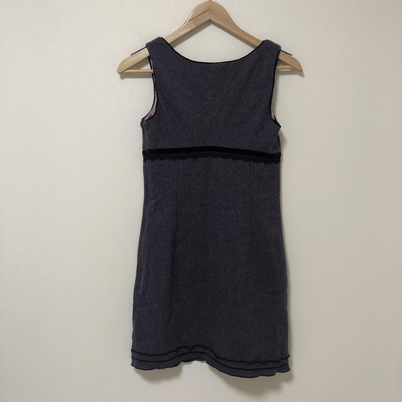 ジルスチュアート JILLSTUART ワンピース ミニスカート 0 無地 X 紫 / パープル / X 黒 / ブラック / X 紺 / ネイビー / レディース USED 古着 中古 10013351