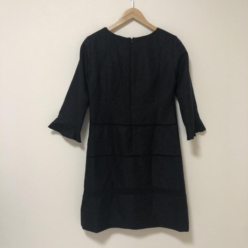 カーラ Cara ワンピース ひざ丈スカート 無地 X 黒 / ブラック / レディース USED 古着 中古 10013352