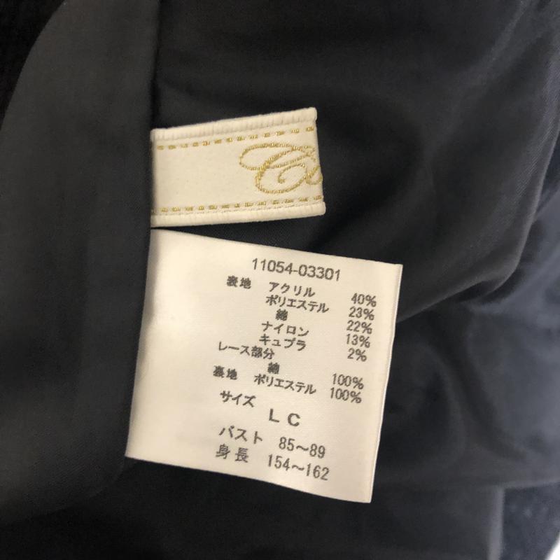 カーラ Cara ワンピース ひざ丈スカート 無地 X 黒 / ブラック / レディース USED 古着 中古 10013352
