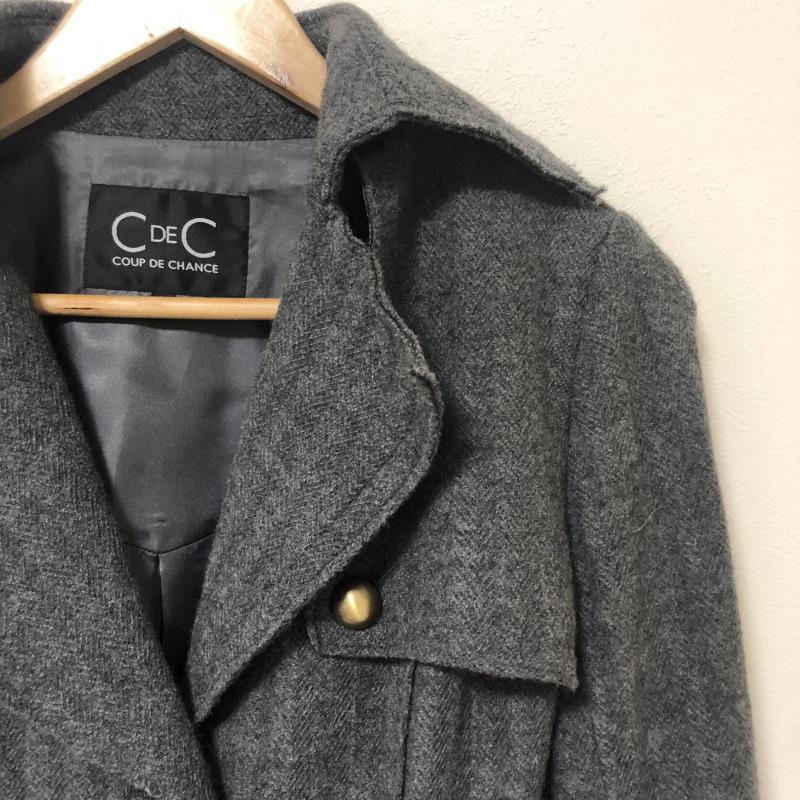 クードシャンス COUP DE CHANCE コート コート一般 36 無地 灰 / グレー / レディース USED 古着 中古 10013361