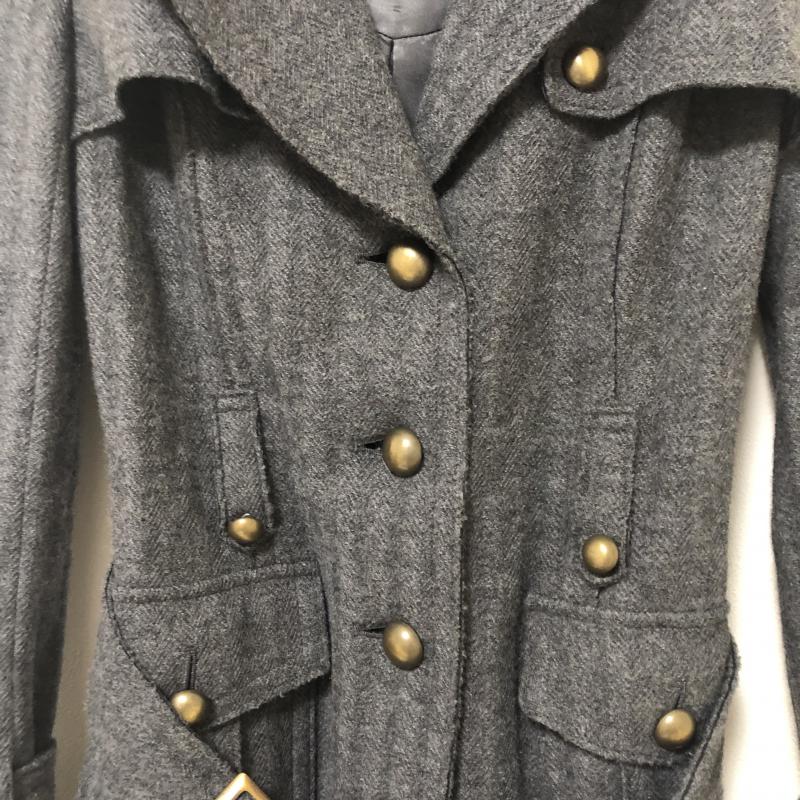 クードシャンス COUP DE CHANCE コート コート一般 36 無地 灰 / グレー / レディース USED 古着 中古 10013361
