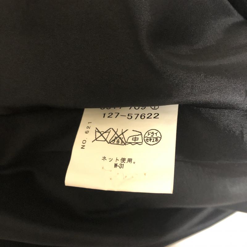 インディヴィ INDIVI ワンピース ひざ丈スカート 無地 黒 / ブラック / レディース USED 古着 中古 10013362