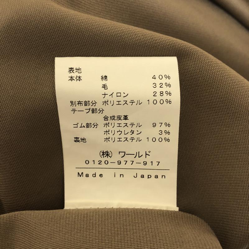 インディヴィ INDIVI ワンピース ひざ丈スカート 無地 ベージュ / ベージュ / X 黒 / ブラック / レディース USED 古着 中古 10013364