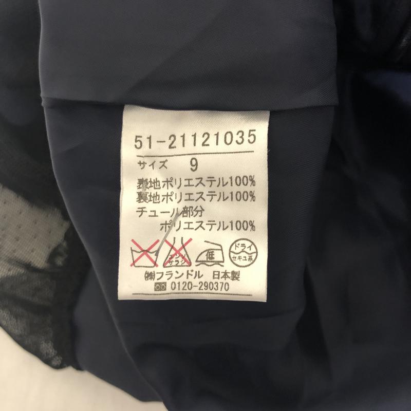 エフデ ef-de ワンピース ひざ丈スカート 無地 X 紺 / ネイビー / X 黒 / ブラック / レディース USED 古着 中古 10013373
