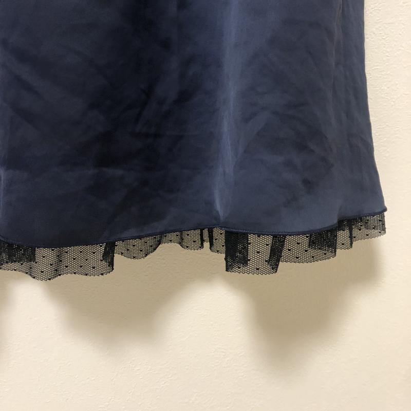 エフデ ef-de ワンピース ひざ丈スカート 無地 X 紺 / ネイビー / X 黒 / ブラック / レディース USED 古着 中古 10013373