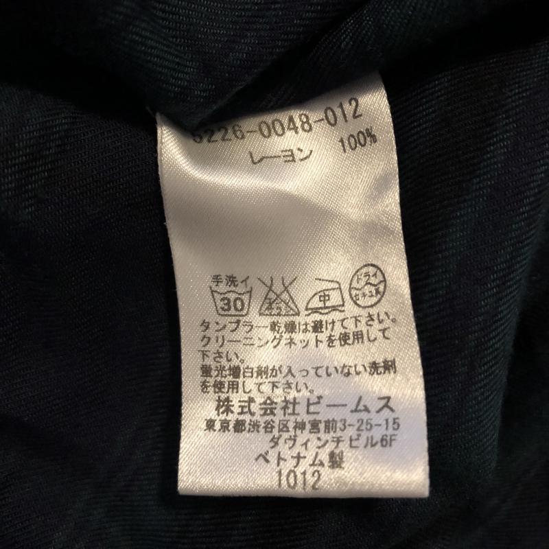 ビームスライツ BEAMS LIGHTS ワンピース ひざ丈スカート 36 チェック 緑 / グリーン / X 紺 / ネイビー / レディース USED 古着 中古 10013447