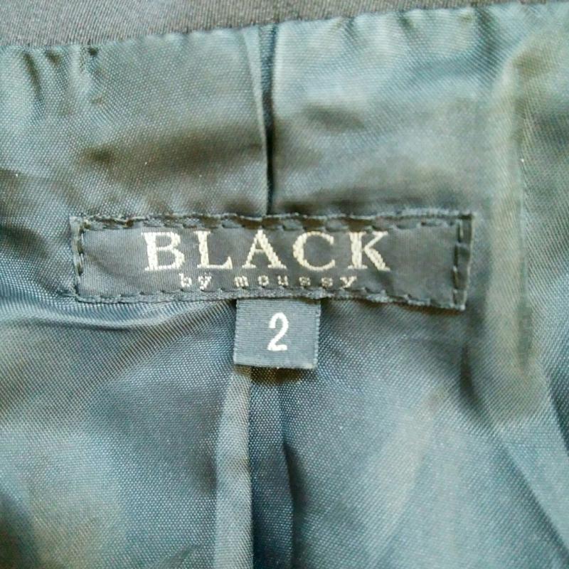 ブラックバイマウジー BLACK BY MOUSSY ジャケット、上着 ジャケット、ブレザー 2 無地 黒 / ブラック / レディース USED 古着 中古 10013491