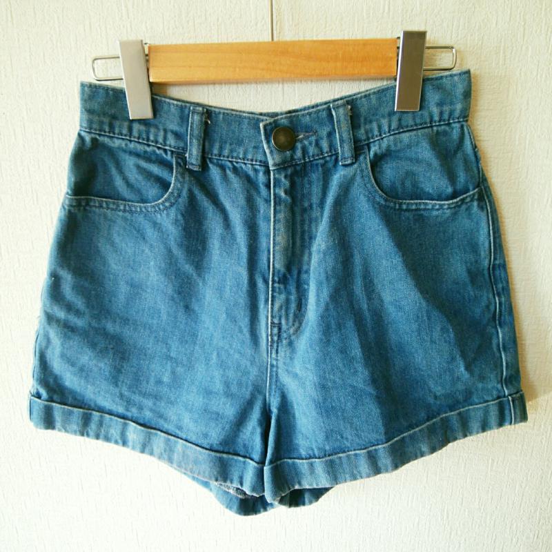 エモダ EMODA パンツ ショートパンツ デニムパンツ 2 無地 インディゴ / インディゴ / レディース USED 古着 中古 10013493
