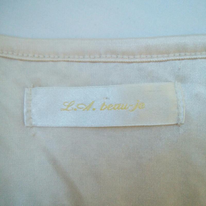 エルエービュージュ L.A.beau-je ワンピース ミニスカート M 白 / ホワイト / レディース USED 古着 中古 10013518