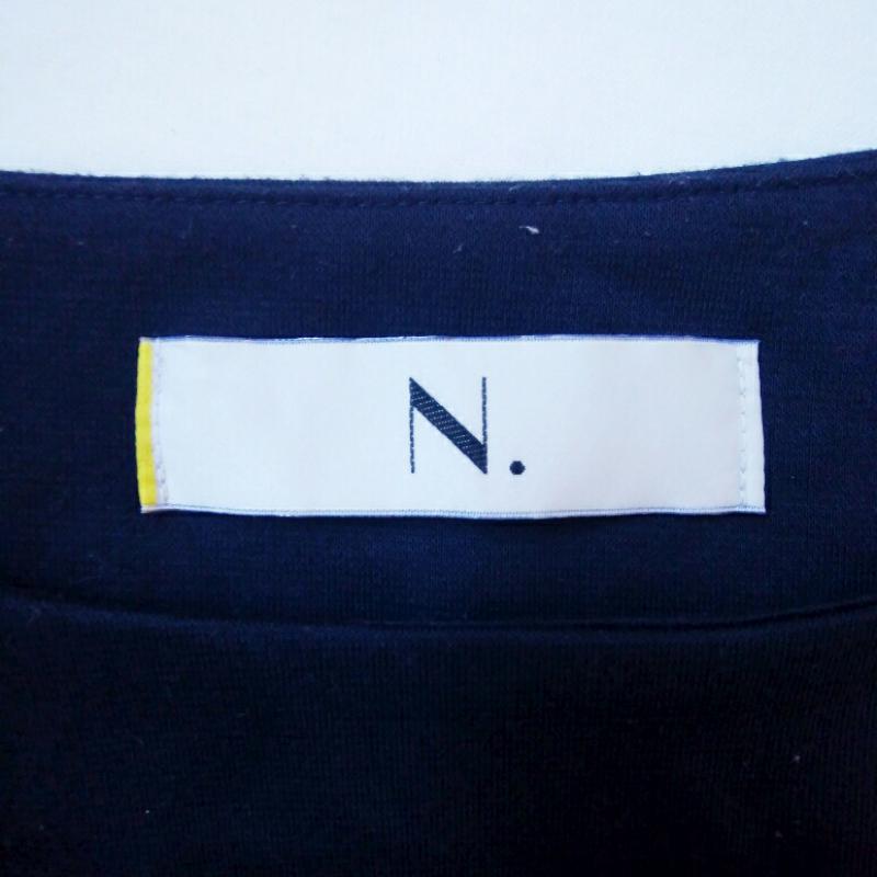 エヌ(エヌ ナチュラルビューティーベーシック) N.(N. Natural Beauty Basic) ワンピース ミニスカート M 無地 紺 / ネイビー / レディース USED 古着 中古 10013521