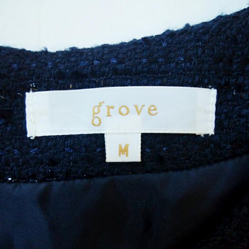グローブ grove ワンピース ミニスカート M 紺 / ネイビー / レディース USED 古着 中古 10013524
