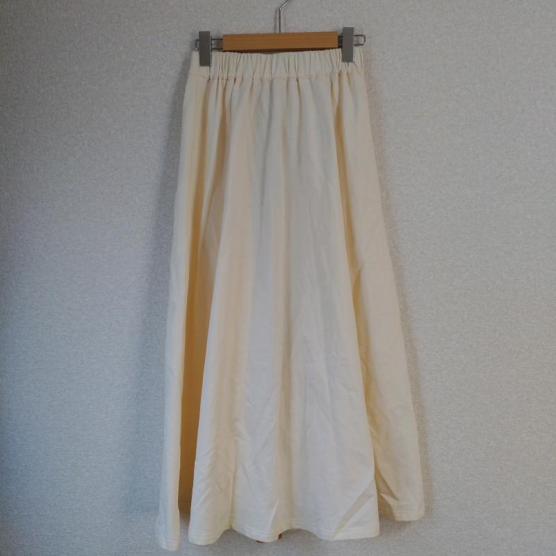 チャオパニック CIAOPANIC スカート ロングスカート FREE 無地 白 / ホワイト / X 橙 / オレンジ / レディース USED 古着 中古 10013542