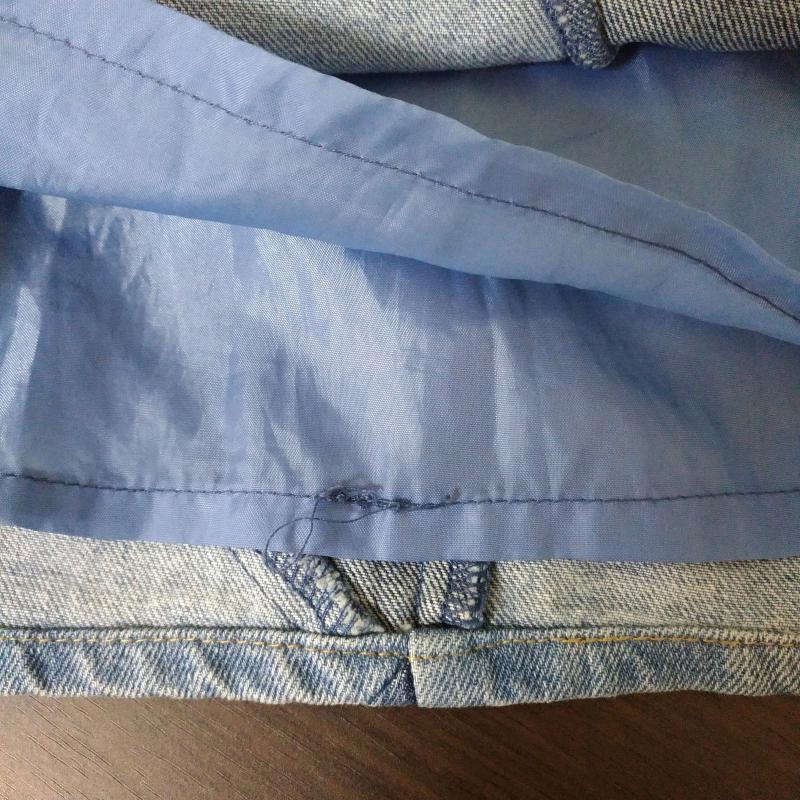 オリーブデオリーブ OLIVE des OLIVE スカート ひざ丈スカート デニムスカート M 無地 X インディゴ / インディゴ / レディース USED 古着 中古 10013546