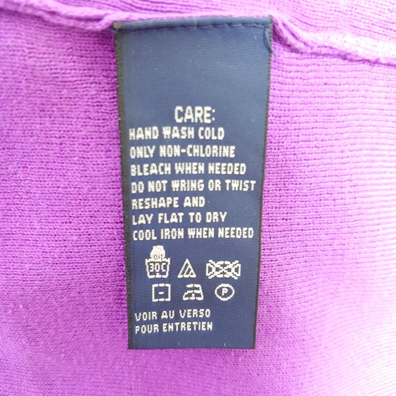 ラルフローレン RALPHLAUREN カットソー 半袖 S 無地 X ワンポイント 紫 / パープル / レディース USED 古着 中古 10013585
