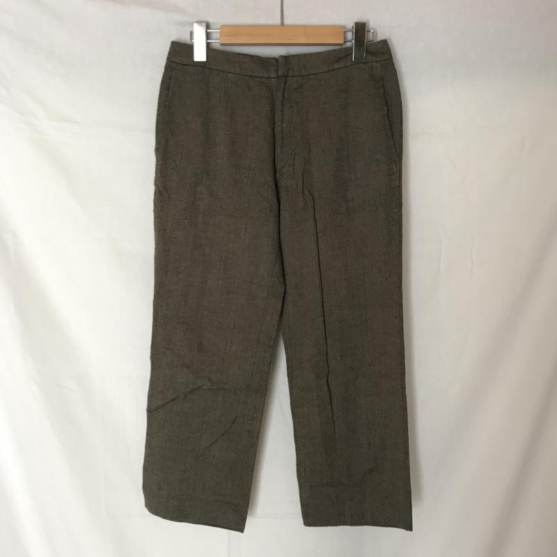 スピック&スパン Spick & Span パンツ スラックス クロップドパンツ 38 無地 茶 / ブラウン / レディース USED 古着 中古 10013632