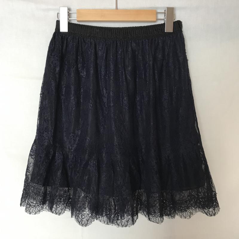 スピック&スパン Spick & Span スカート ミニスカート 総柄 紺 / ネイビー / レディース USED 古着 中古 10013638
