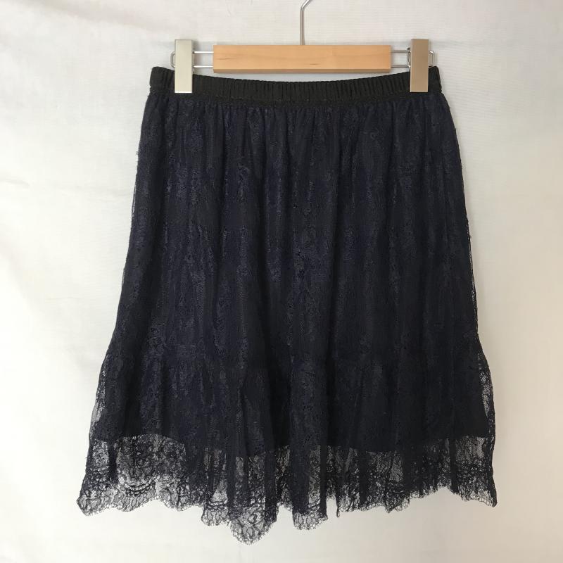 スピック&スパン Spick & Span スカート ミニスカート 総柄 紺 / ネイビー / レディース USED 古着 中古 10013638