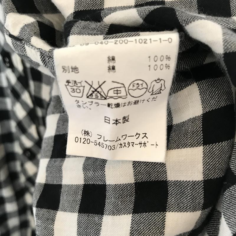 スピック&スパン Spick & Span シャツ、ブラウス 長袖 チェック 黒 / ブラック / X 白 / ホワイト / レディース USED 古着 中古 10013646