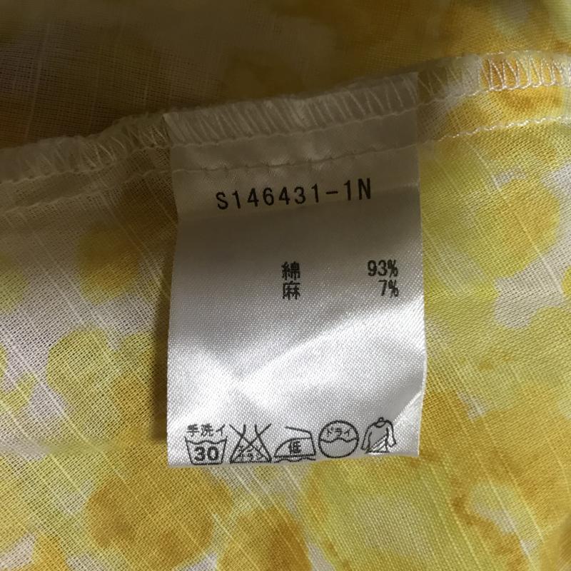 スタディオクリップ studio CLIP タンクトップ タンクトップ 総柄 黄 / イエロー / X 白 / ホワイト / レディース USED 古着 中古 10013651