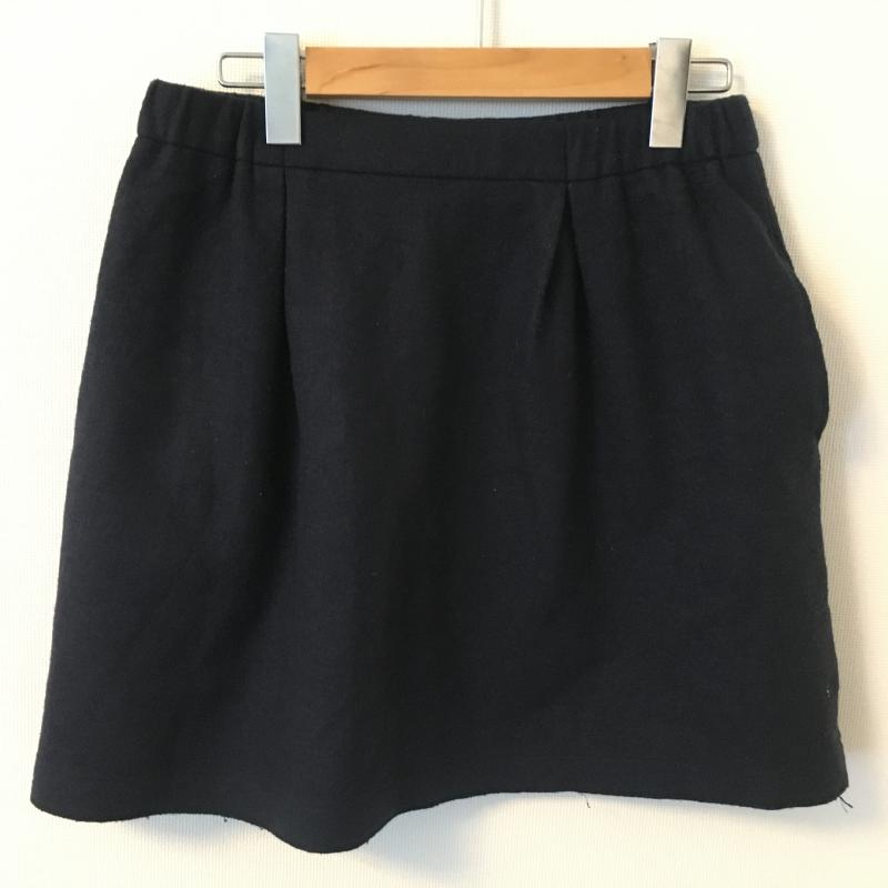 ニジュウサンク 23区 スカート ミニスカート 38 無地 紺 / ネイビー / レディース USED 古着 中古 10013707