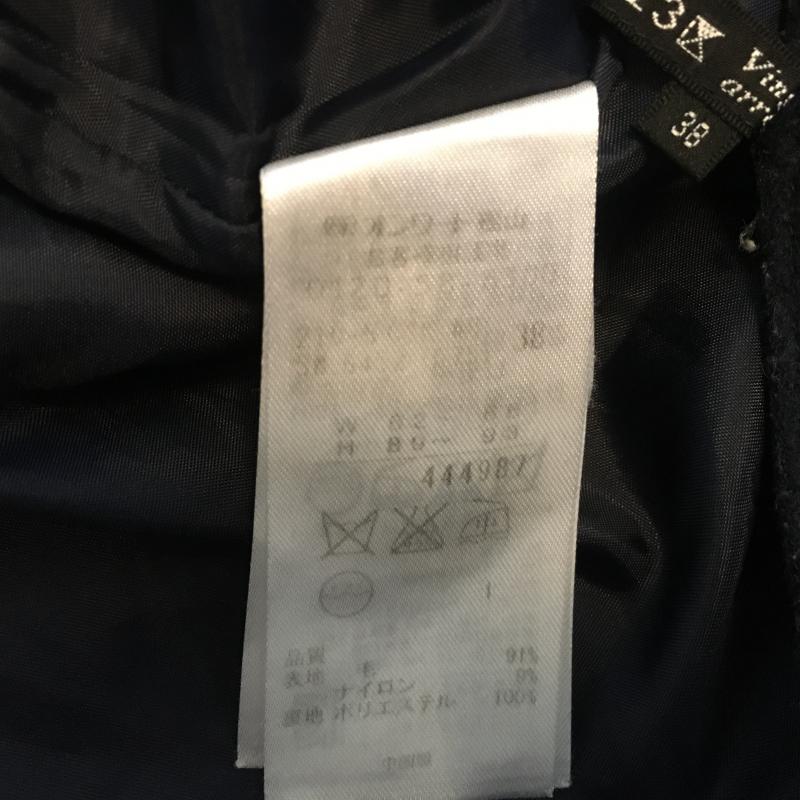ニジュウサンク 23区 スカート ミニスカート 38 無地 紺 / ネイビー / レディース USED 古着 中古 10013707