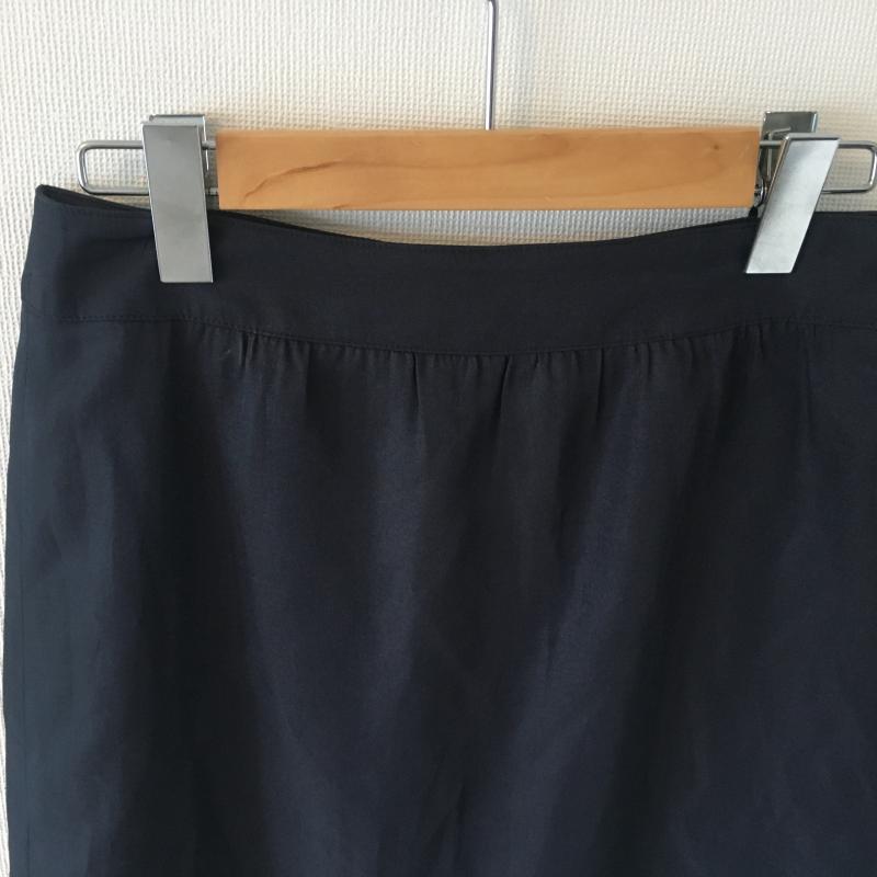 ニジュウサンク 23区 スカート ひざ丈スカート 36 無地 紺 / ネイビー / X 茶 / ブラウン /  レディース USED 古着 中古 10013716