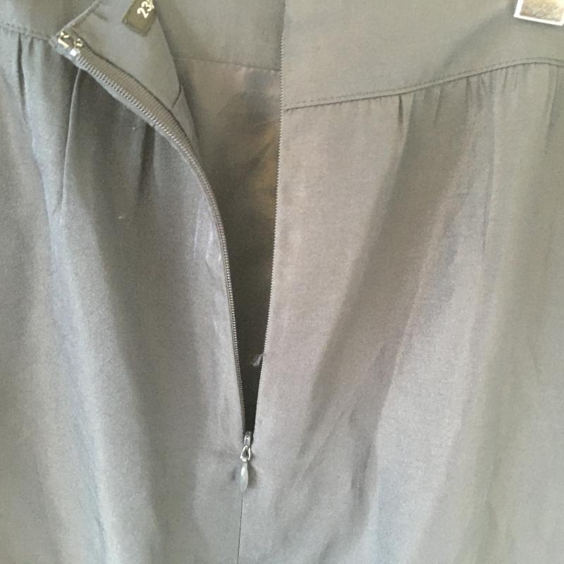 ニジュウサンク 23区 スカート ひざ丈スカート 36 無地 紺 / ネイビー / X 茶 / ブラウン /  レディース USED 古着 中古 10013716