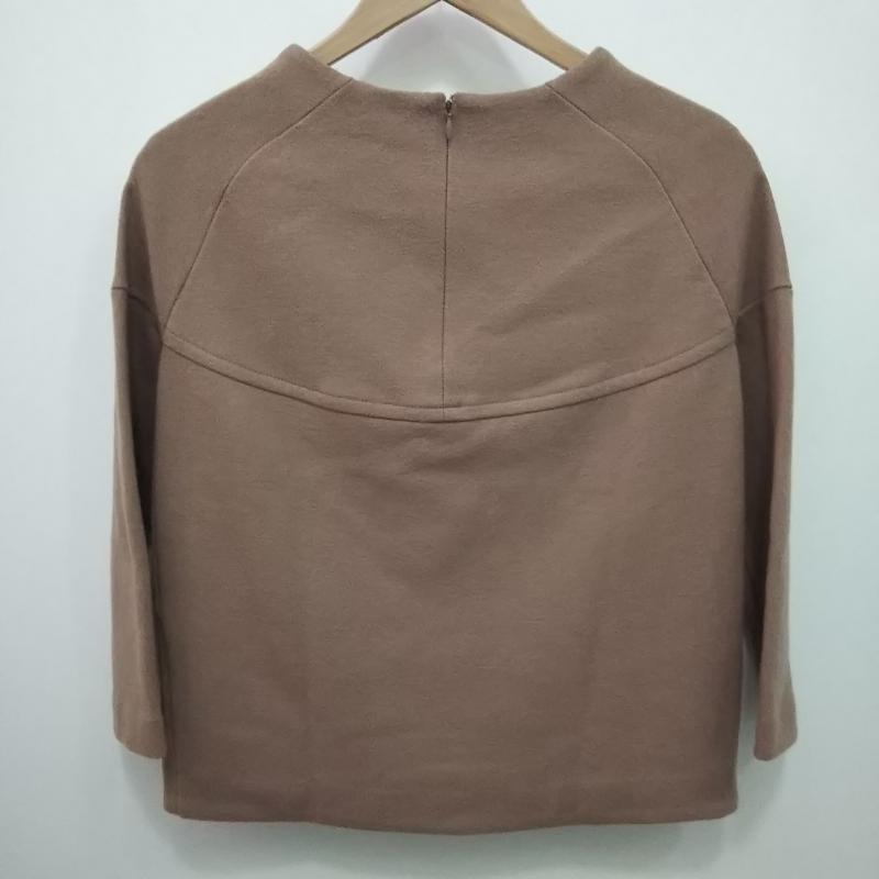 リズム R-ISM カットソー 七分袖 2 無地 茶 / ブラウン / レディース USED 古着 中古 10013722