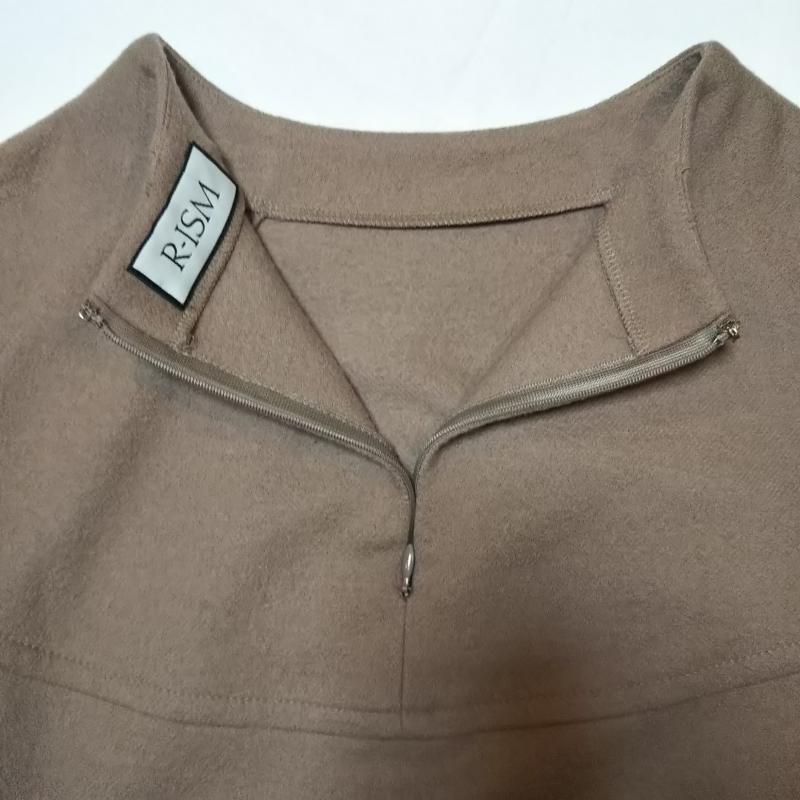 リズム R-ISM カットソー 七分袖 2 無地 茶 / ブラウン / レディース USED 古着 中古 10013722