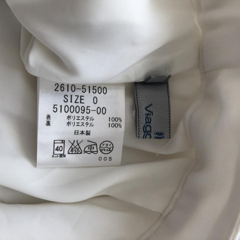 ビアッジョブルー Viaggio Blu スカート ひざ丈スカート 0 無地 白 / ホワイト / レディース USED 古着 中古 10013742